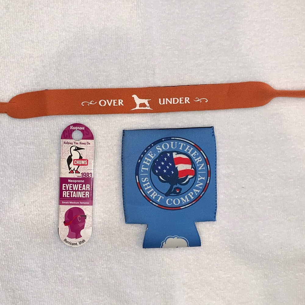 Over Under sunglass strap and koozie